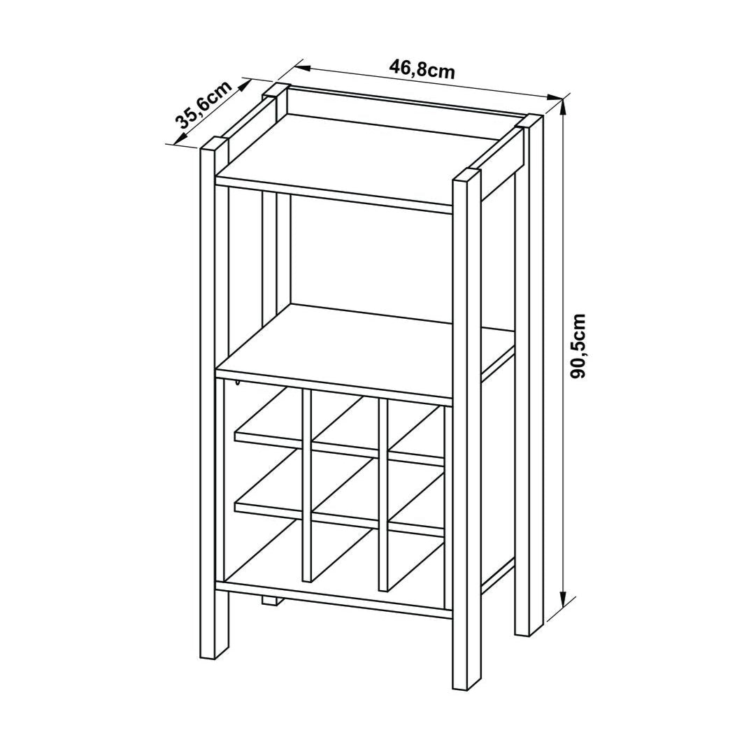 paulo wine rack cabinet