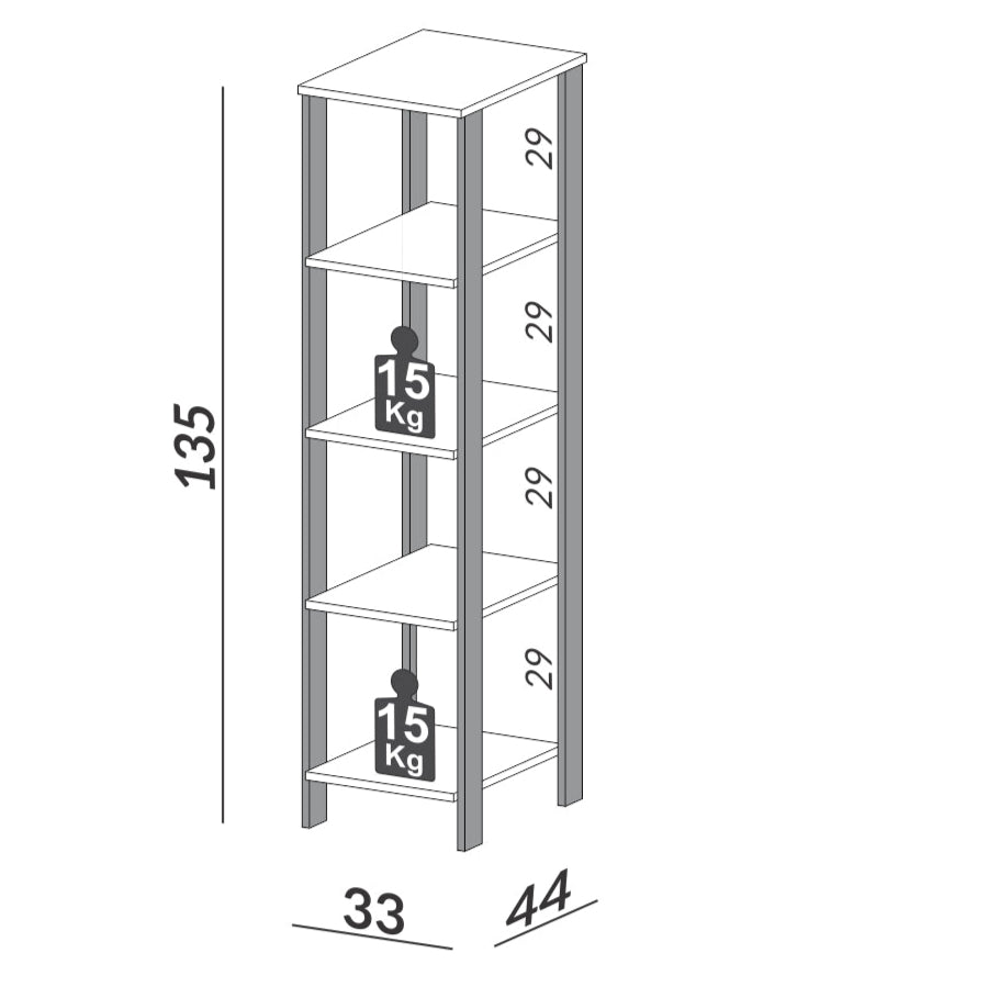 pippa single shelving