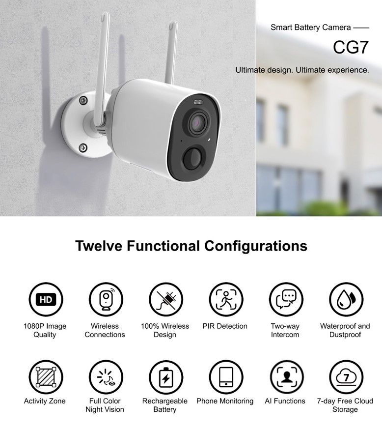 Wireless AI Security Camera