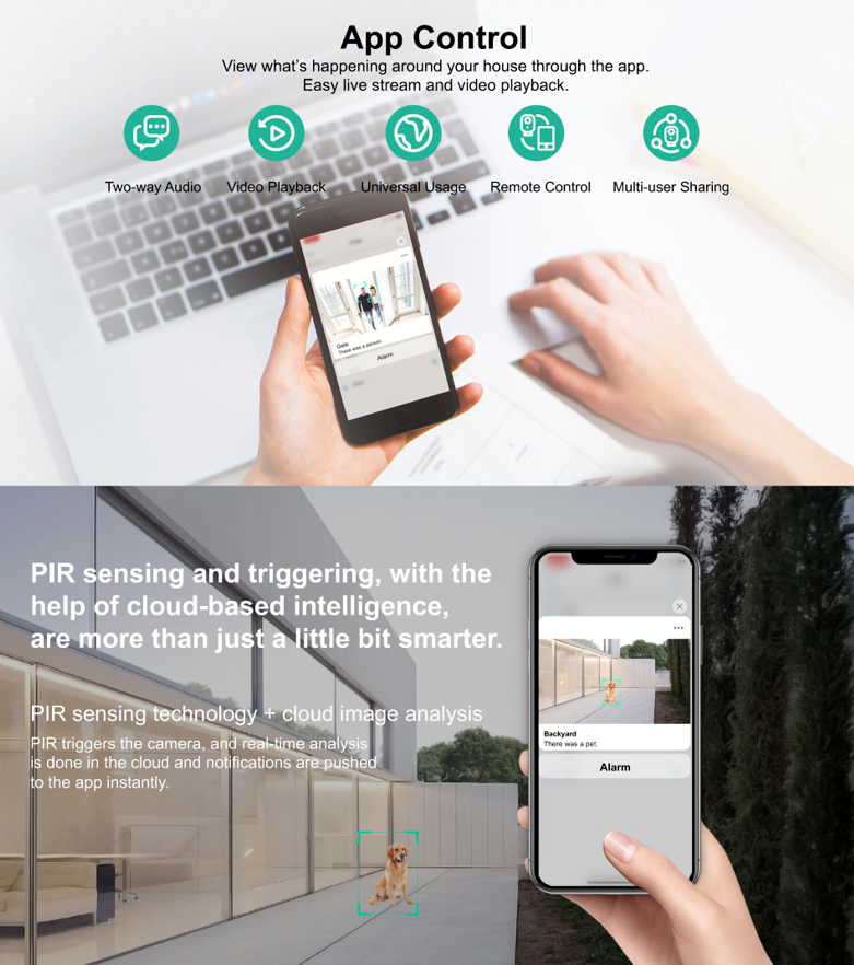 Wireless AI Security Camera