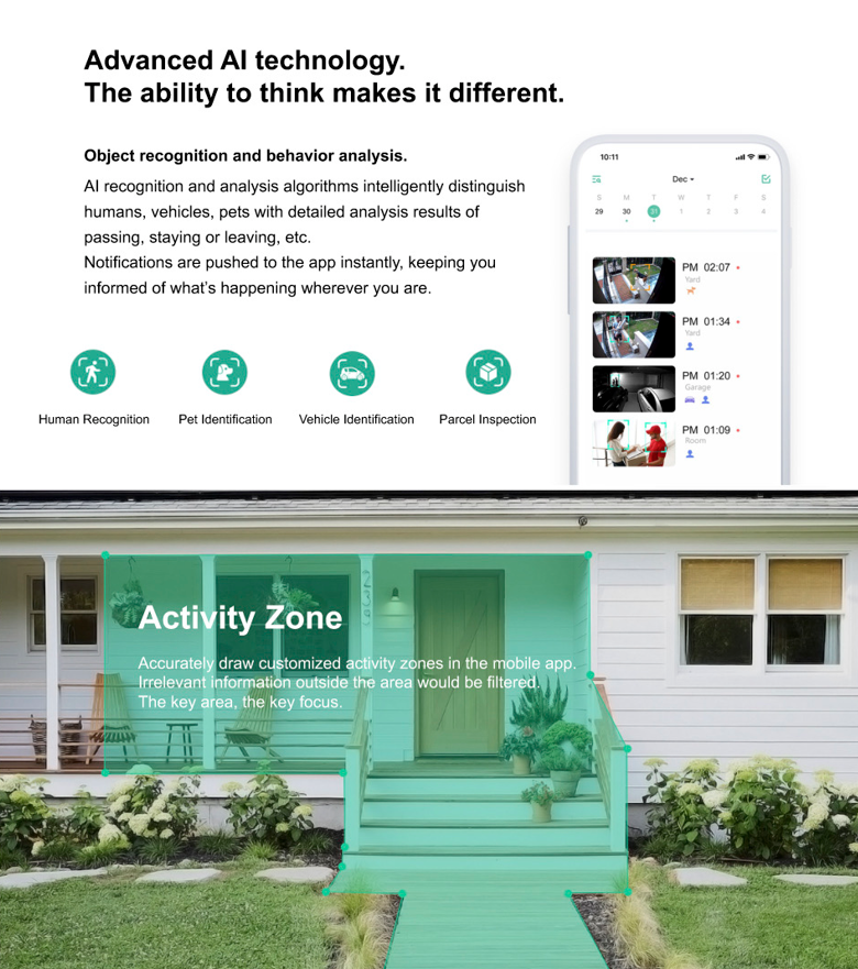 Wireless AI Security Camera
