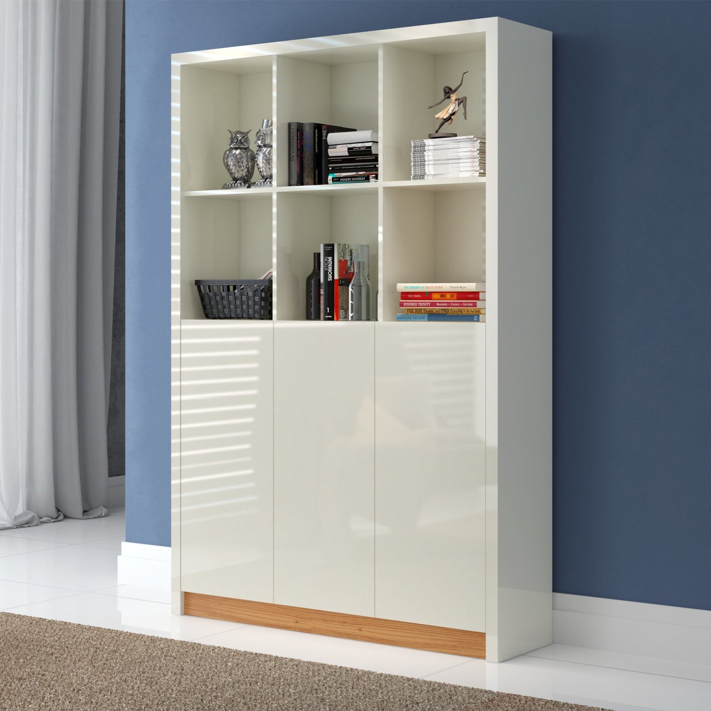 annie shelving cabinet with doors