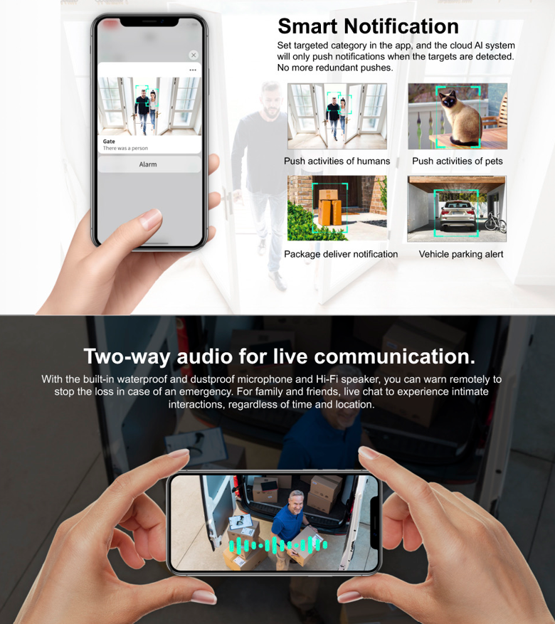 Wireless AI Security Camera