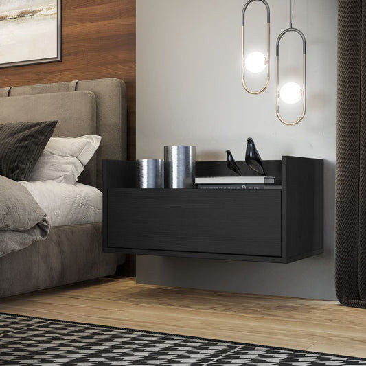 cara floating drawer black